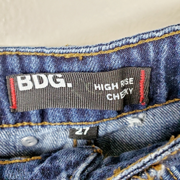 BDG | Studded High Waisted Cheeky Jean Shorts - Picture 4 of 5